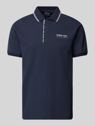 RED BULL RACING x Pepe Jeans - Slim Fit Poloshirt mit Label-Print von RED BULL RACING X PEPE JEANS Blau - 27