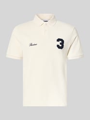 koszulka polo o kroju regular fit z wyhaftowanym logo od REVIEW - 5