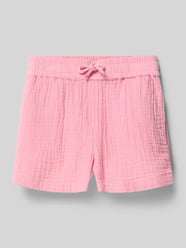 Bermudy w kroju regular fit z czystej bawełny model 'THYRA' od ONLY Fuksjowy - 33