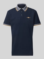 Koszulka polo o kroju regular fit z paskami w kontrastowym kolorze od Tom Tailor - 41