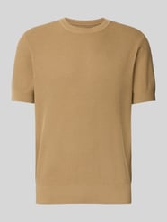T-shirt z prążkowanymi wykończeniami model ‘CASPER’ od Jake*s Studio Men - 19