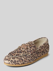Mocassins van echt leer van Tamaris Beige - 2