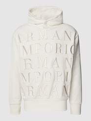 Bluza z kapturem i obniżonymi ramionami model ‘KANGAROO HD 2.0’ od Emporio Armani Biały - 21