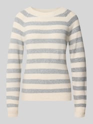 Regular Fit Pullover mit Streifen Modell 'DOFFY' von VERO MODA Beige - 2