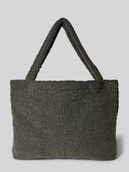 Shopper met draagband, model 'mom' van STUDIO NOOS Grijs / zwart - 24