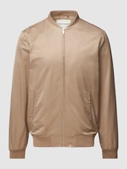 Bomberjack met opstaande kraag van Bruun & Stengade Beige - 35
