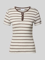 T-shirt met korte knoopsluiting van Jake*s Casual - 2