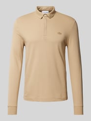 Regular Fit Poloshirt im langärmeligen Design von Lacoste Beige - 24