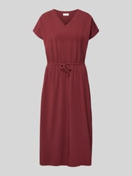 relaxed fit vrijetijdsjurk van katoenmix van s.Oliver RED LABEL Bordeaux - 22