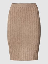 Minirok in riblook, model 'CAVA' van Pieces Bruin - 26