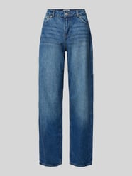 Regular Fit Jeans im Used-Look mit Gesäßtaschen von Review Blau - 32