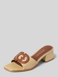 Sandaaltjes van leermix in bastlook model 'CERINNA2' van GUESS Beige - 34