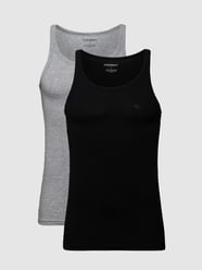 Tanktop aus Baumwolle im 2er-Pack von Emporio Armani Grau - 13