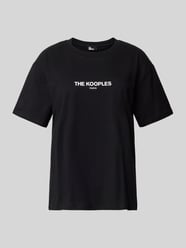 T-Shirt mit Label-Print von THE KOOPLES Schwarz - 40