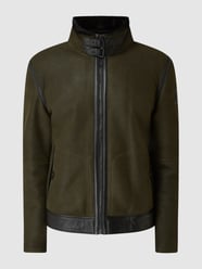 Jacke aus Lammshearling Modell 'Shelter' von Strellson Grün - 12