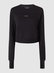Cropped Sweatshirt mit Baumwoll-Anteil  von Calvin Klein Performance Schwarz - 34