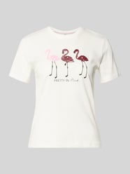 damski t-shirt o kroju regular fit z czystej bawełny model 'KITA' od ONLY - 13