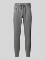 Regular fit sweatpants met labelstitching van Under Armour Grijs / zwart - 24