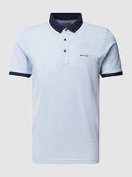 Poloshirt met labeldetail van Pierre Cardin Blauw / turquoise - 18