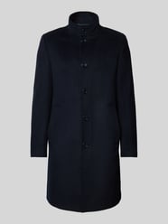 Regular fit lange wollen jas met viscose van Christian Berg Men - 6