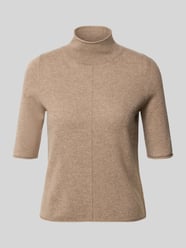 Gebreide pullover van kasjmier met 1/2-mouwen van Christian Berg Woman Beige - 45