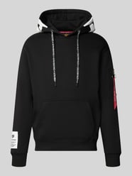 Regular Fit Hoodie aus Baumwoll-Mix mit Label-Patch von Alpha Industries - 6