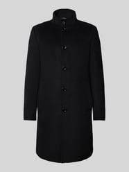 Regular fit lange wollen jas met viscose van Christian Berg Men - 20