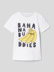 T-Shirt mit Motiv-Print Modell 'DEAN' von Name It Weiß - 38
