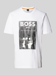 T-Shirt mit Logo-Motiv-Print von BOSS Orange Weiß - 27