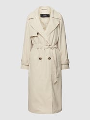 Trenchcoat met strikceintuur, model 'VMTESSA' van Vero Moda Grijs / zwart - 11
