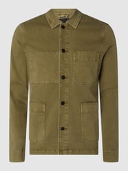 Hemdjacke mit Stretch-Anteil Modell 'Mao' von Denham Grün - 18