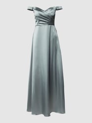 Abendkleid mit Raffungen von Laona Grün - 20