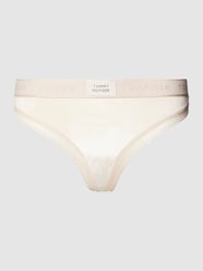 String mit elastischem Logo-Bund von TOMMY HILFIGER Beige - 34