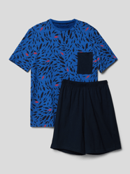 Pyjama mit Motiv-Print von Schiesser Blau / Türkis - 20