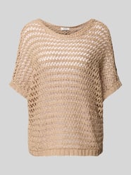 Sweter z dzianiny z nietoperzowymi rękawami model ‘MARAX’ od b.young - 38