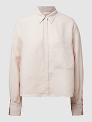 Linnen blouse met knoopsluiting van Marc O'Polo Beige - 48