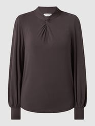 Shirt met lange mouwen en knoopdetail  van Rosemunde Grijs / zwart - 30