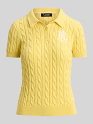 regular fit knitwear poloshirt met labelstitching van Lauren Ralph Lauren - 29