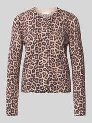 Regular fit gebreid jack van elastische wolmix model 'K-Pora' van Christian Berg Woman - 40
