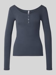 Slim Fit Langarmshirt aus Baumwoll-Mix Modell 'KITTE' von PIECES - 27
