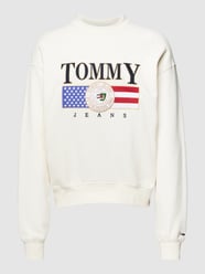 Sweatshirt mit Label-Patch von Tommy Jeans Weiß - 36