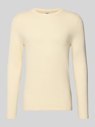 Sweter z dzianiny z prążkowanymi wykończeniami model ‘Irmino’ od DRYKORN - 1