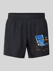Zwembroek met motiefprint van HUGO Blue - 3