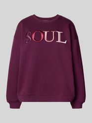 Bluza o kroju oversized z mieszanki bawełny z wyhaftowanym napisem od Smith and Soul - 15