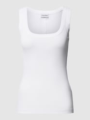 Tanktop in Ripp-Optik von Calvin Klein Womenswear Weiß - 24