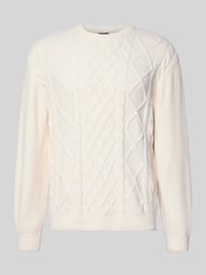Gebreide pullover met ribboorden van ARMANI EXCHANGE - 38