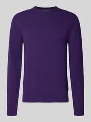 Sweter z dzianiny o kroju oversized z prążkowanymi wykończeniami od Casual Friday - 38