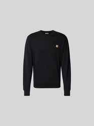 Sweatshirt mit Label-Stitching von MAISON KITSUNE Schwarz - 32