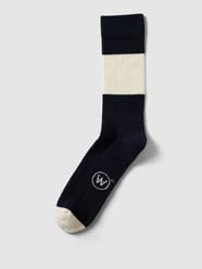Sokken met labeldetail van Wood Wood Blauw / turquoise - 39