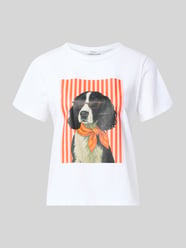 T-shirt z nadrukiem z motywem model 'Do44g' od ZABAIONE - 7
